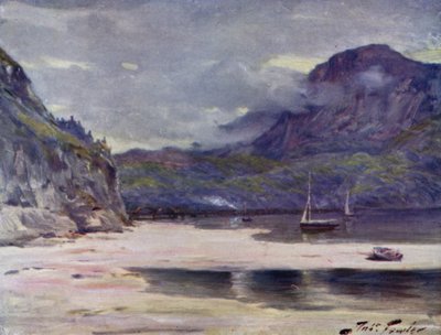 Ponte di Barmouth (litografia colorata) da Robert (after) Fowler