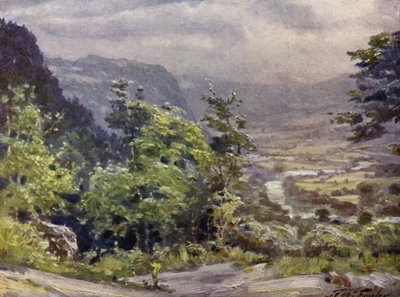 Valle di Conway (litografia colorata) da Robert (after) Fowler