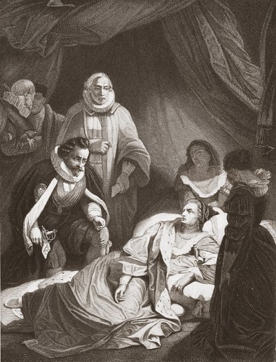 Ultime ore della regina Elisabetta da Robert (after) Smirke