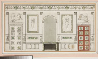 Progetto per decorazioni murali da Robert Adam