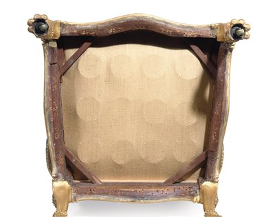 Una Coppia di Poltrone Dorate George III da Robert Adam