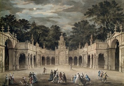 Le illuminazioni a Buckingham House per il compleanno di Re Giorgio III, 4 giugno 1783 da Robert Adam