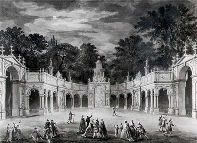 Le illuminazioni a Buckingham House per celebrare il compleanno di Giorgio III da Robert Adam