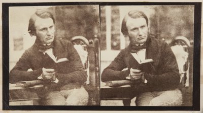 Ritratto stereografico del Dr John Adamson da Robert Adamson