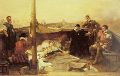 Gli ultimi giorni di Sir Philip Sidney (1554-86), 1882 da Robert Alexander Hillingford