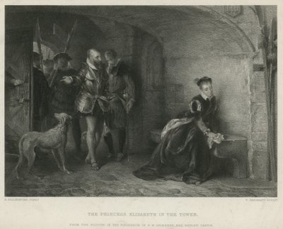 La principessa Elisabetta nella Torre da Robert Alexander Hillingford