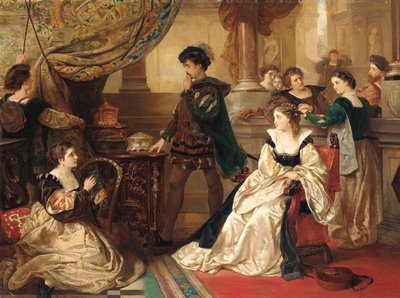 Le tre casse, da Il mercante di Venezia, Atto III, Scena II da Robert Alexander Hillingford