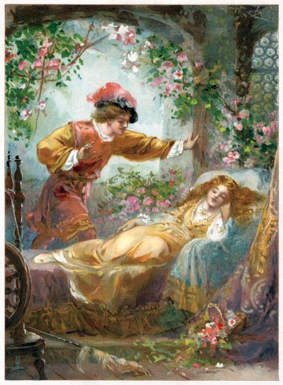 Il Principe trova la Bella Addormentata, illustrazione da 