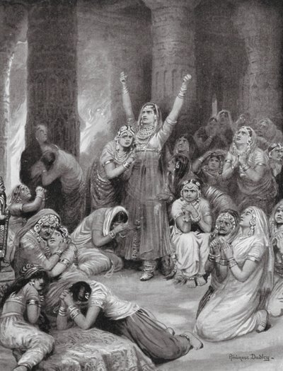 La cerimonia Rajput di Jauhar da Robert Ambrose Dudley
