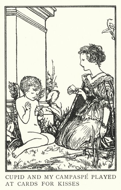 Cupido e la mia Campaspe giocavano a carte per baci da Robert Anning Bell