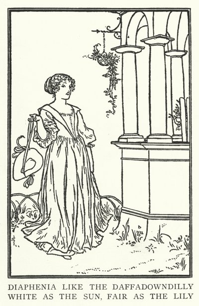 Diaphenia come il narciso, bianca come il sole, bella come il giglio da Robert Anning Bell