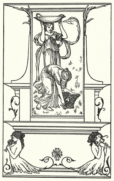 Illustrazione per Poesie di John Keats (litografia) da Robert Anning Bell