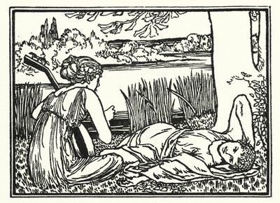 Illustrazione per Poems di John Keats: Endymion da Robert Anning Bell