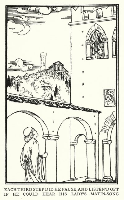 Illustrazione per Poems di John Keats: Isabella o Il vaso di basilico da Robert Anning Bell