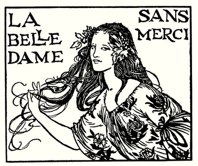 Illustrazione per Poems di John Keats: La Belle Dame Sans Merci da Robert Anning Bell