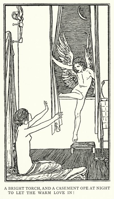 Illustrazione per Poesie di John Keats: Ode a Psiche da Robert Anning Bell