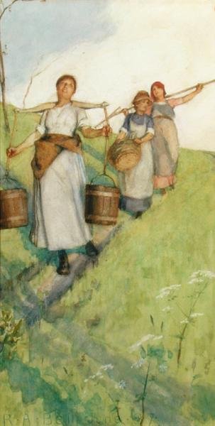 Ritorno a casa - Le lattaie da Robert Anning Bell