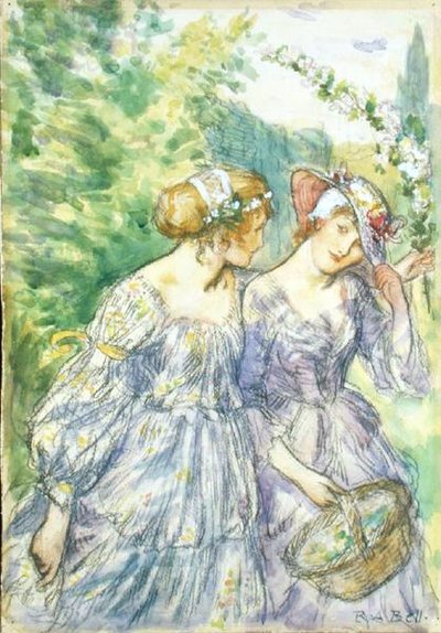Guarda dove va il mio amore a maggio con la dolce dama Flora da Robert Anning Bell