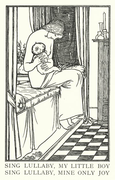Canta ninna nanna, mio piccolo, canta ninna nanna, mia unica gioia da Robert Anning Bell