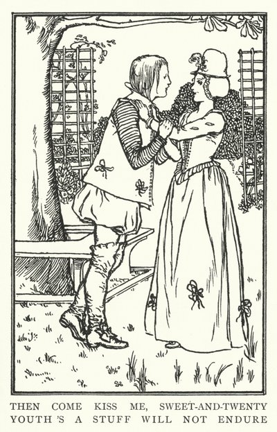 Allora vieni a baciarmi, dolce e ventenne, la giovinezza è una cosa che non durerà da Robert Anning Bell