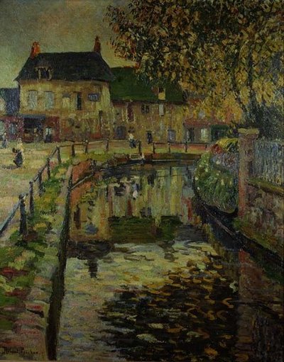 Canale attraverso un villaggio da Robert Antoine Pinchon