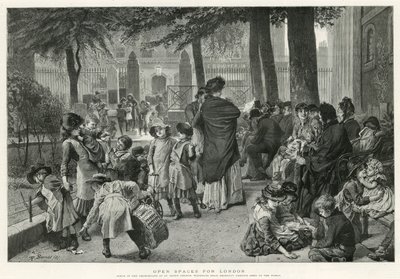 Scena nel cimitero della chiesa di San Giovanni, Waterloo Road (incisione) da Robert Barnes