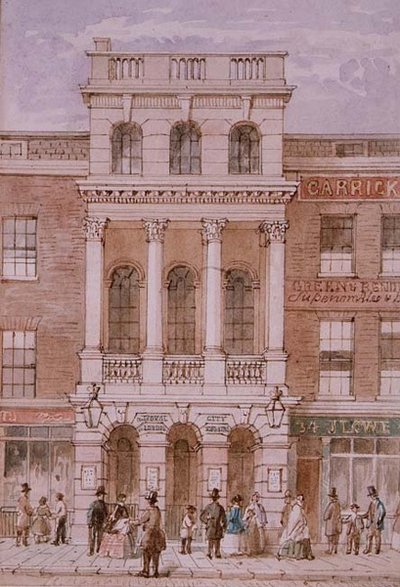 Teatro della Città di Londra, Bishopsgate da Robert Blemell (attr. to) Schnebbelie