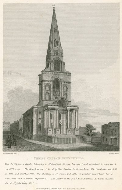 Christ Church, Spitalfields, Londra da Robert Blemell Schnebbelie