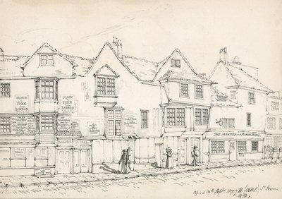 Fenchurch Street, Londra, 1817 da Robert Blemell Schnebbelie