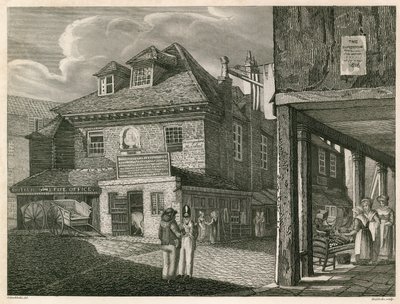 Mercato di Hungerford, vicino a York Buildings, The Strand, Londra da Robert Blemell Schnebbelie