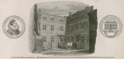 Vista Sud della Scuola di Grammatica Libera della Regina Elisabetta, St Saviour