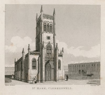 Chiesa di San Marco, Clerkenwell da Robert Blemell Schnebbelie