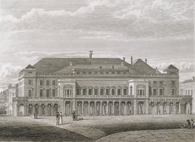 Il Teatro del Re, Haymarket, inciso da Bartholomew Howlett, pub. da Robert Wilkinson, 1820 da Robert Blemell Schnebbelie