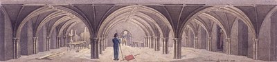 Cripta della Guildhall, Londra, 1821 da Robert Blemmell Schnebbelie