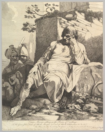 Caio Mario sulle Rovine di Cartagine, 20 gennaio 1782 da Robert Blyth