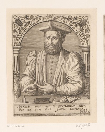 Ritratto di Guillaume Philandrier da Robert Boissard
