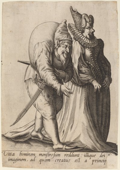 Vitia hominem monstrosum, 1597 da Robert Boissard