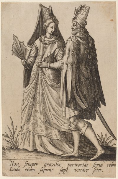 Non semper gravibus... da Robert Boissard after Jean Jacques Boissard