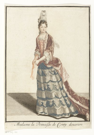 Ritratto di Marie Anne de Bourbon da Robert Bonnart (possibly)