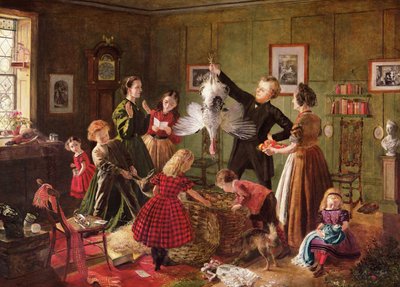 Il cesto di Natale da Robert Braithwaite Martineau
