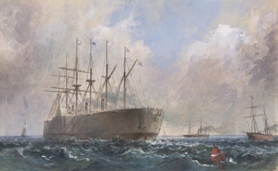 Flotta di cavi telegrafici in mare da Robert Charles Dudley