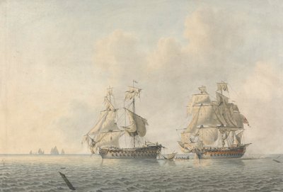 Una nave da guerra inglese che prende possesso di una nave da Robert Cleveley