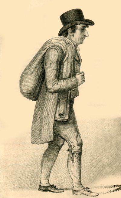 Henry Lemoine, il libraio eccentrico e autore, 1822 da Robert Cooper