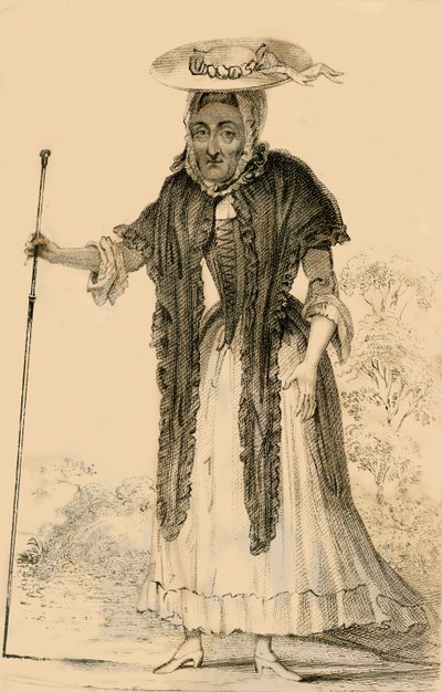 Jane Lewson, notevole per la sua età e peculiarità, 1821 da Robert Cooper