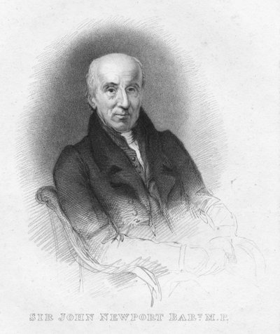 Sir John Newport Bart. M.P., 1826 da Robert Cooper