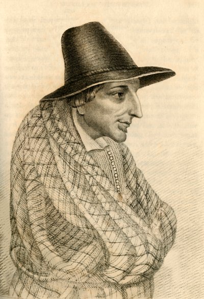 William Stevenson, un mendicante notorio che morì con un patrimonio di £900, 1821 da Robert Cooper