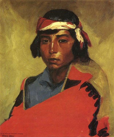 Ragazzo del Pueblo Tesuque, 1916 da Robert Cozad Henri