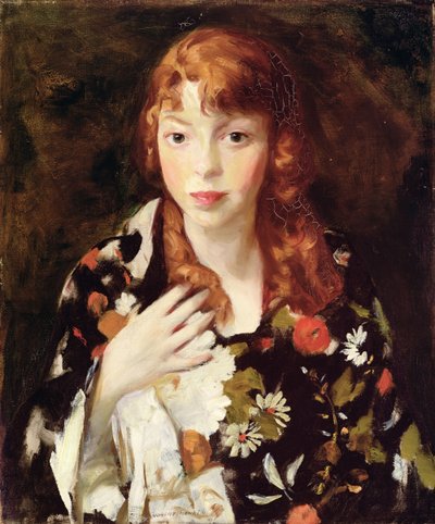 Edna Smith in un Abito Giapponese, c.1915 da Robert Cozad Henri