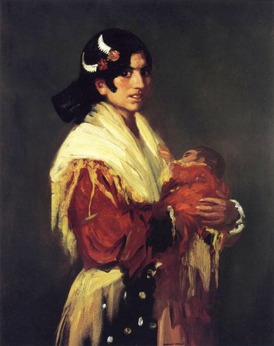 Zingara e il suo bambino, 1906 da Robert Cozad Henri