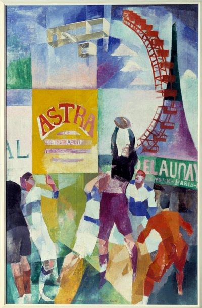 La squadra di Cardiff da Robert Delaunay